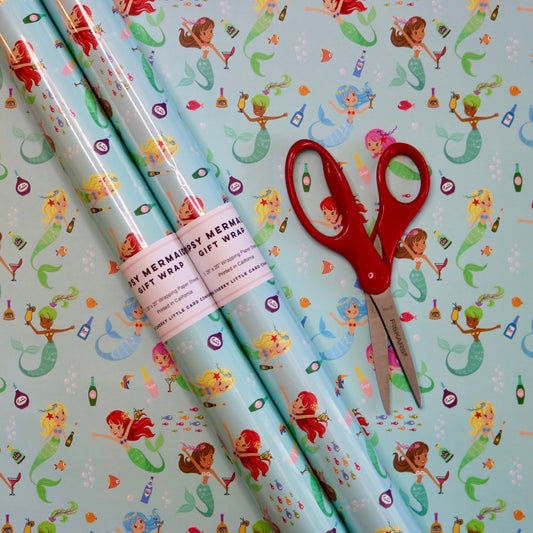 Tipsy Mermaids Gift Wrap