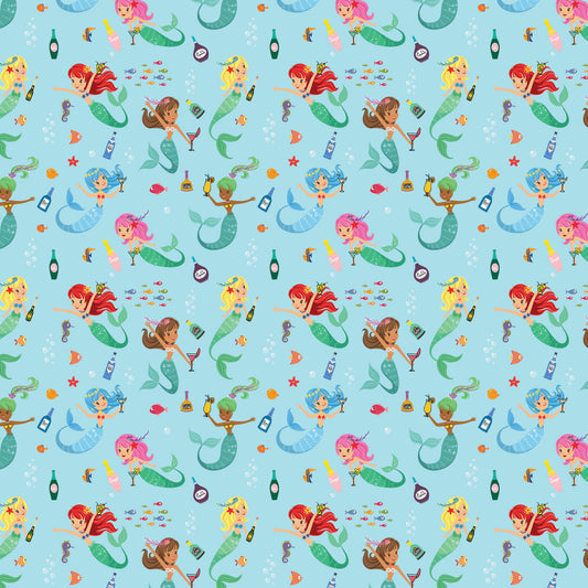 Tipsy Mermaids Gift Wrap